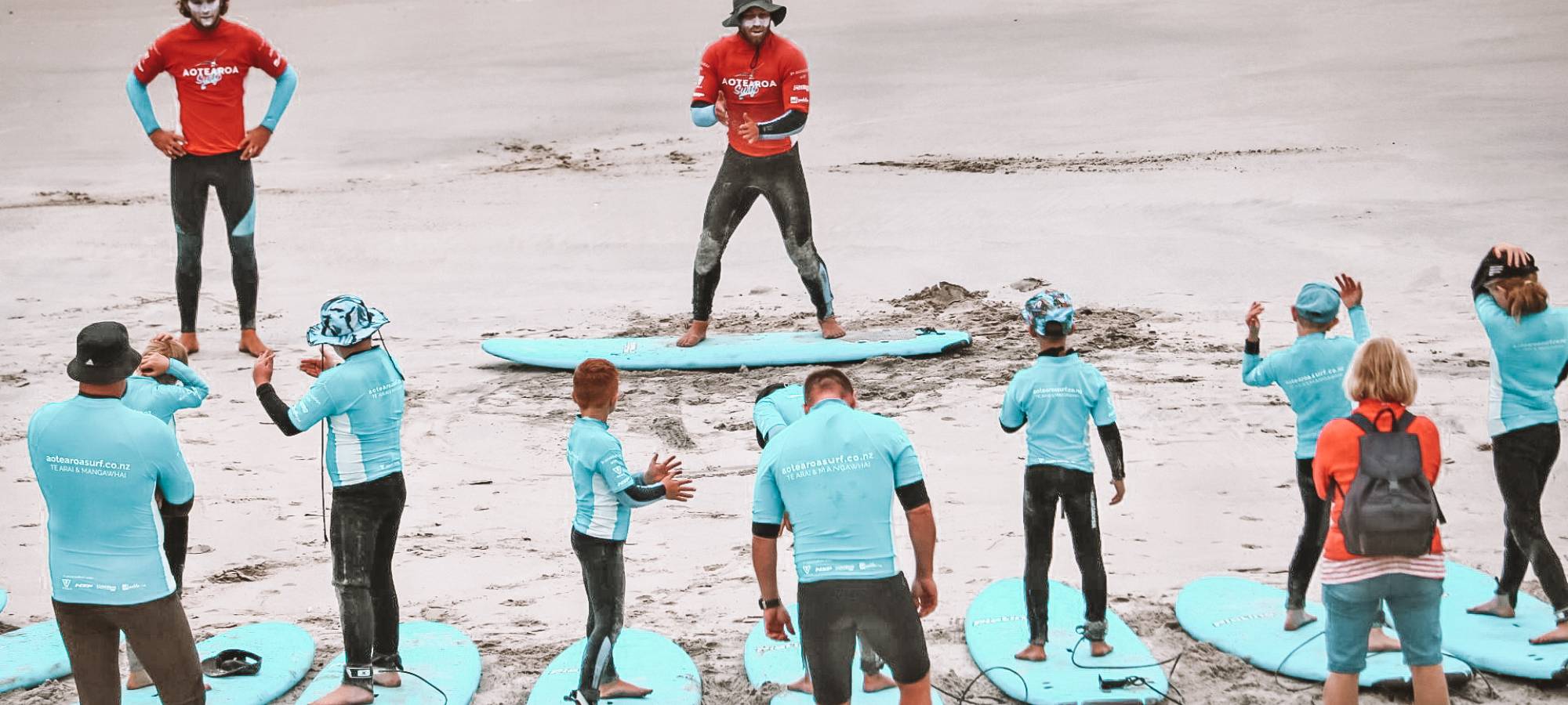 School Groups Orewa Surf lessons Auckland New Zealand 1